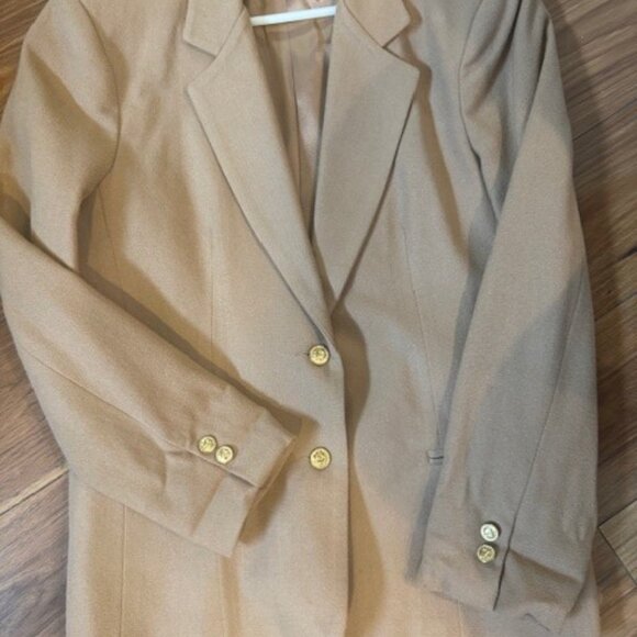 Stephen Douglas Vintage Tan Wool Blazer - Picture 1 of 5